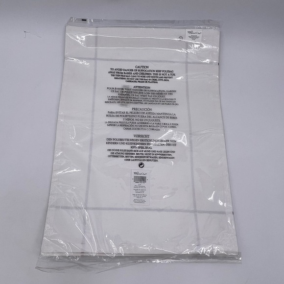 Pampered Chef Set of 4 Windowpane Placemats White Maroon Red Stripes Cotton NWT - Picture 4 of 6